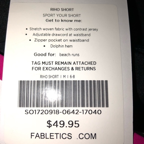 NWT Fabletics Riho Shorts size Medium - Picture 6 of 6